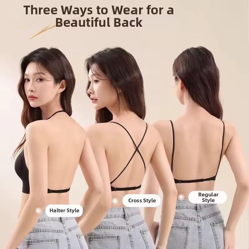 BNIP SEAMLESS MULTI-WAY BACKLESS LOW-BACK BRA (BLACK) (Category: Undergarments & Loungewear) located in Makati City. Submitted by fpled (Listing ID 1466670529, Image 3). Description: ✨ BNIP SEAMLESS MULTI-WAY BACKLESS LOW-BACK BRA (BLACK) ✨ • Size Large (Best for 34B–36B) • BNIP Sealed Pouch • Free Clear Straps Included! The ultimate invisible support bra for backless dresses, low-back tops, halter outfits, and evening gowns! Made from a 360° fle