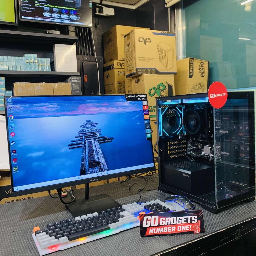 🎮💙 CLEAN BLUE RGB BUILD (Category: Desktops) located in Pasay City. Submitted by andrewww.z (Listing ID 1466613082, Image 1). Description: 🎮💙 CLEAN BLUE RGB BUILD This complete Gaming PC Setup is fully assembled and ready. Sharp ViewPlus monitor, sleek black Keytech case with cool blue RGB, and matching peripherals that look great on any desk. 🖥️ ViewPlus Gaming Monitor 🖥️ RGB Tempered Glass System Unit ⌨️ RGB Mechanical Keyboard 🖱️ RGB Ga