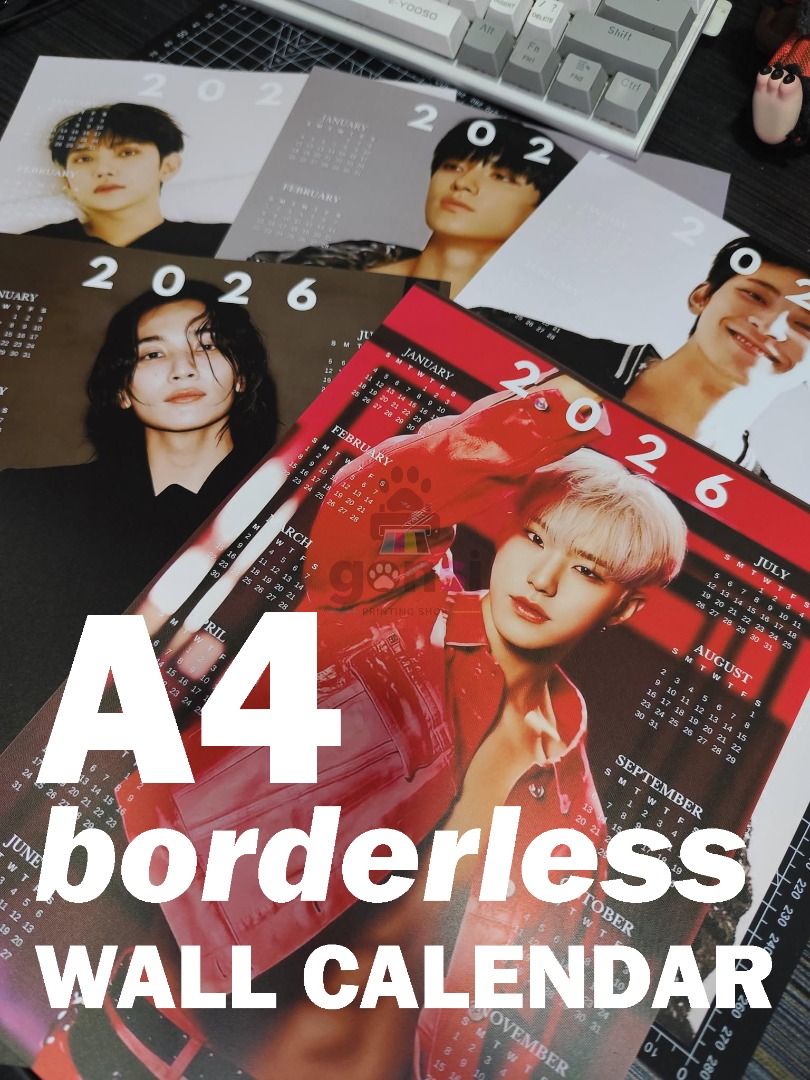 A4 Wall Calendar KPOP Printed (Category: Art & Prints) located in Caloocan City. Submitted by gonsiprintingph (Listing ID 1466580003, Image 1). Description: .