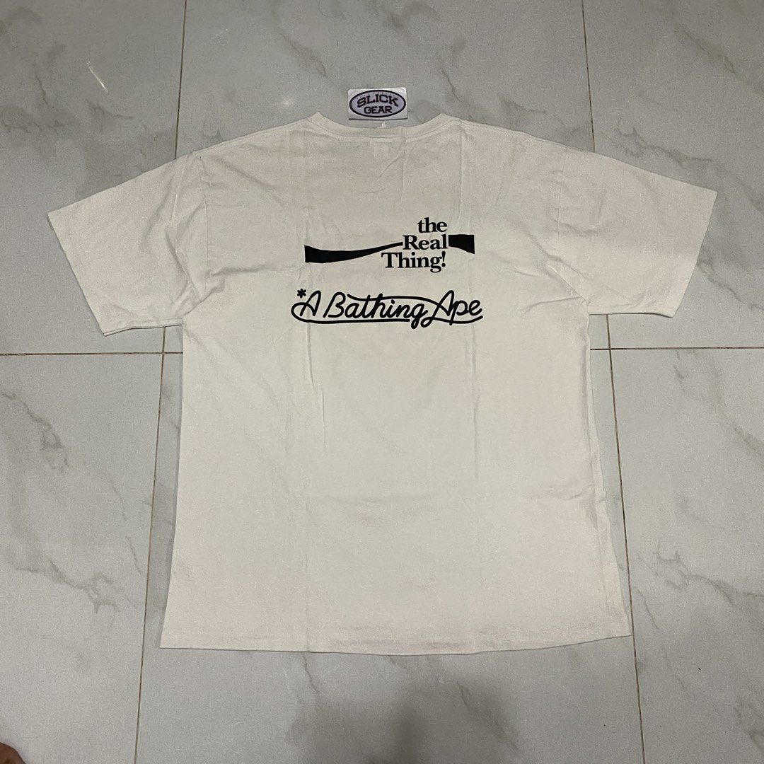 A Bathing Ape x Coca-Cola Tee from the Spring/Summer 2020 collection (Category: Tshirts & Polo Shirts ) located in Quezon City. Submitted by slickgearph (Listing ID 1466771707, Image 2). Description: A Bathing Ape x Coca-Cola Tee from the Spring/Summer 2020 collection Size XL Condition 9/10 ₱2,000 IG: slickgearph.
