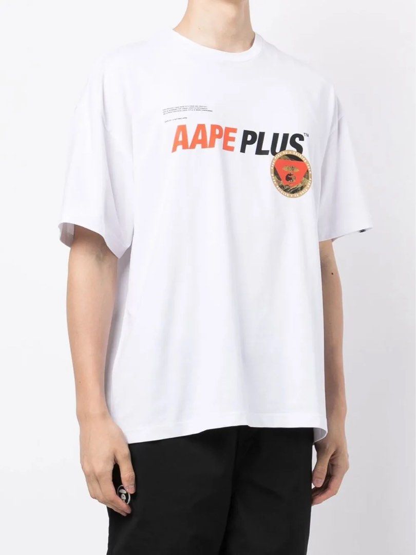 AAPE MOONFACE (Category: Tshirts & Polo Shirts ) located in Quezon City. Submitted by fast_break (Listing ID 1466705183, Image 1). Description: AAPE MOONFACE COLOR: WHITE SIZE: L ON TAG DIMES: W23 x 27L📏 COLOR RATE:9.8/10 EXCELLENT CONDITION AS NEW ✅ NO ISSUE LOC:NOVA QC📍 DM TO PURCHASE 💌.