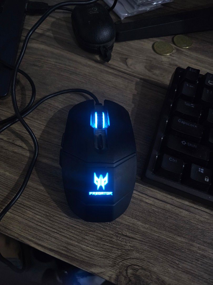 Acer Predator Wired Gaming Mouse SM-9627 (Category: Mouse & Mousepads) located in Binan City. Submitted by gerrone_diaz (Listing ID 1466707473, Image 1). Description: Acer Predator Gaming Mouse (Wired) Excellent working condition except the peeled pads (see photos) Location: Biñan, Laguna Free delivery: for nearby areas .