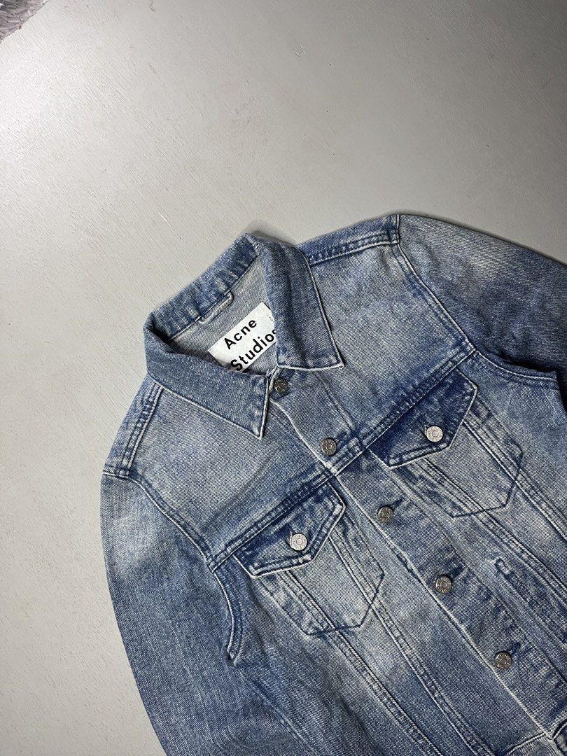 Acne studios Denim Jacket (Category: Coats, Jackets and Outerwear) located in Catbalogan. Submitted by yellfindss (Listing ID 1466744319, Image 3). Description: Excellent condition No issue Need wash 16/21 9/10 color rate.