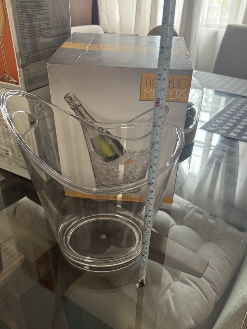 Acrylic Master wine bucket (Category: Dinnerware & Cutlery) located in San Juan City. Submitted by sageberries (Listing ID 1466578459, Image 2). Description: .