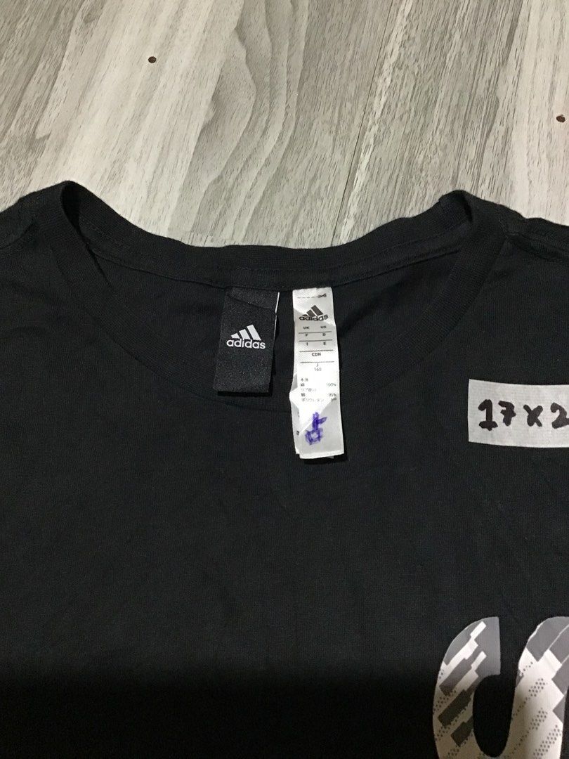Adidas black tee (Category: Blouses) located in Davao. Submitted by ljay.thriftedfinds (Listing ID 1466738350, Image 3). Description: .