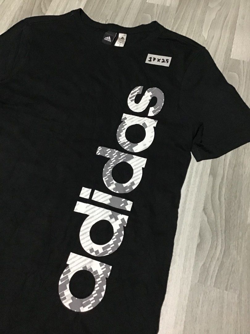 Adidas black tee (Category: Blouses) located in Davao. Submitted by ljay.thriftedfinds (Listing ID 1466738350, Image 2). Description: .