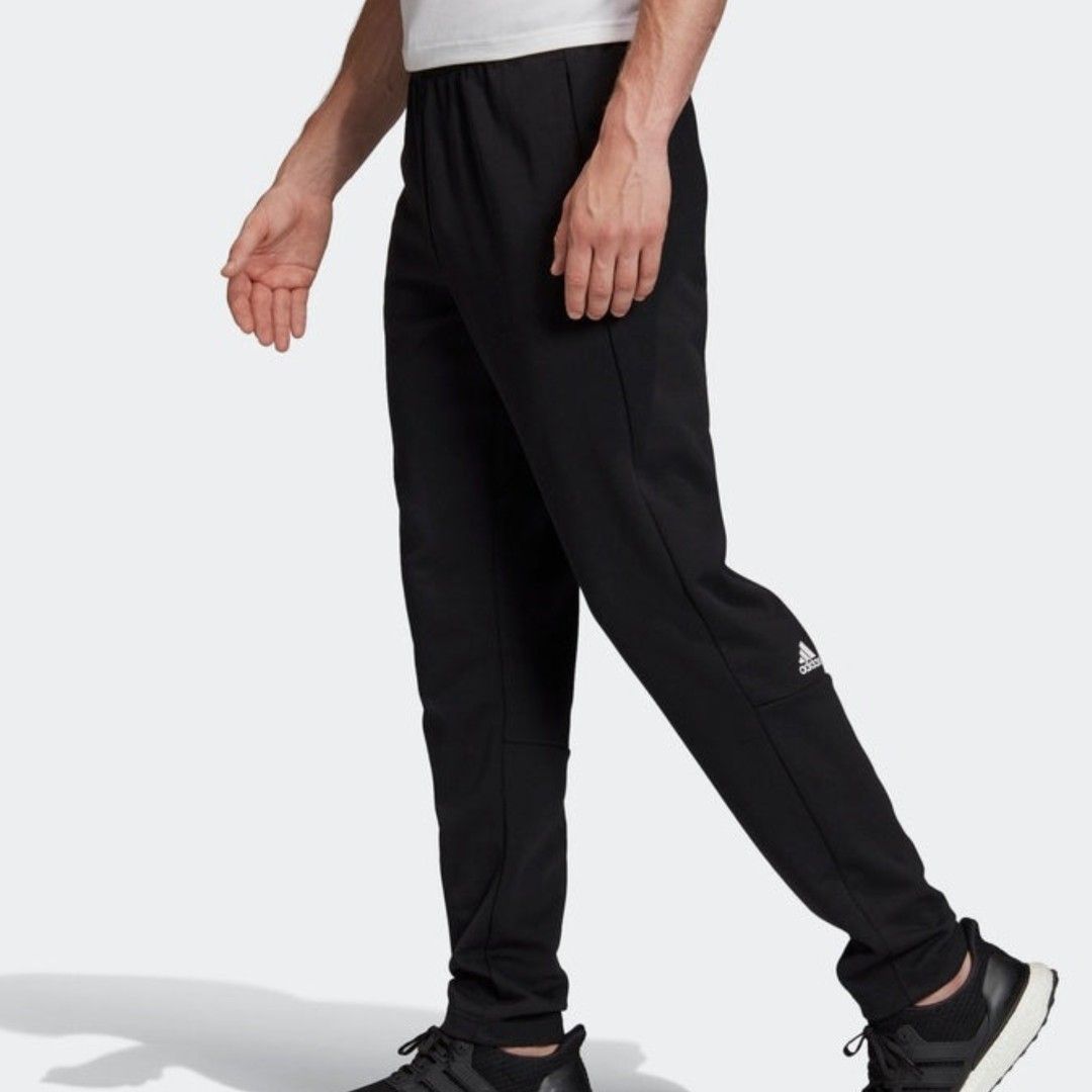 Adidas Plain Knitted Long Pants sweatpants men's (Category: Joggers) located in Quezon City. Submitted by rosepam (Listing ID 1466586593, Image 1). Description: Adidas Plain Knitted Long Pants Size on tag: A/M (175/80a) Elastic waist 27-40 *no drawstring sa waist *some nisnis sa bottom/hem FIX PRICE Measurements posted for reference.