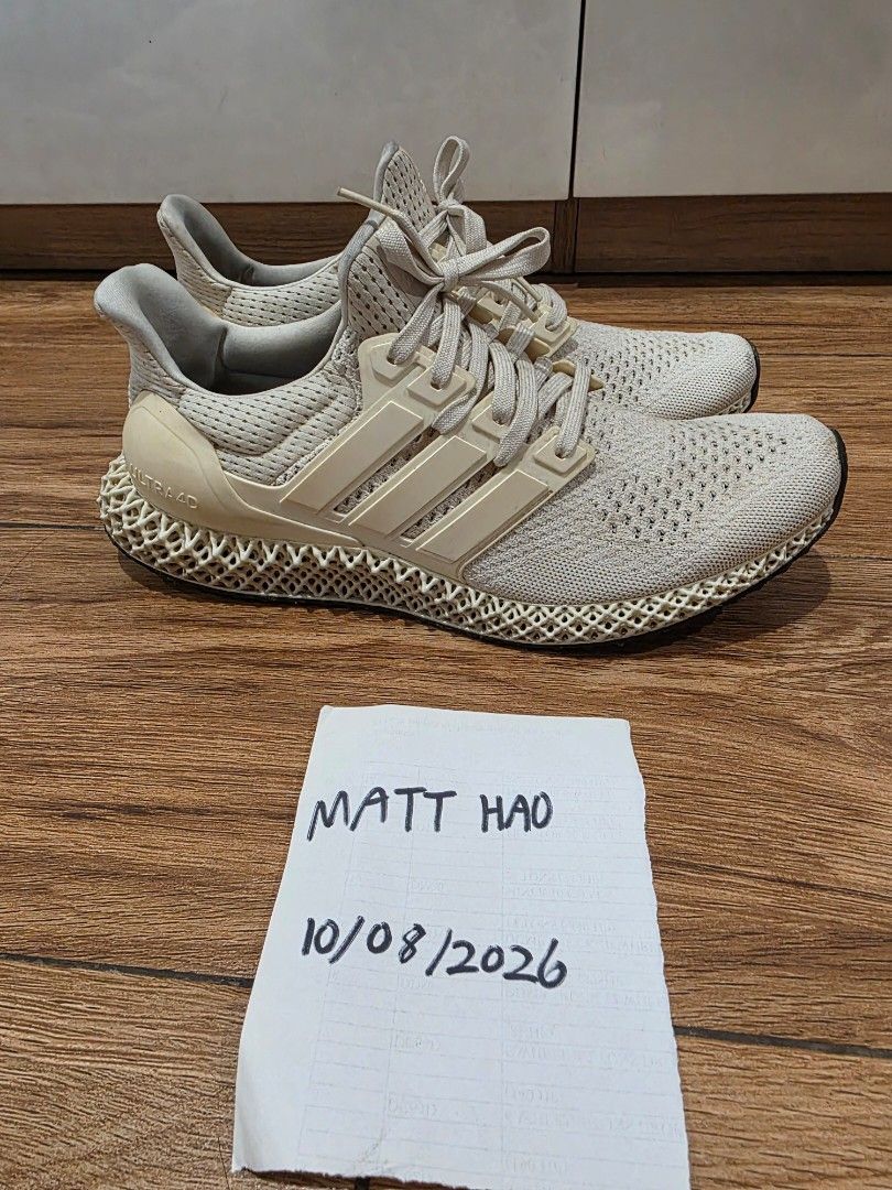 Adidas ultra 4d chalk white (Category: Sneakers) located in Manila. Submitted by machoxmatt (Listing ID 1466578407, Image 3). Description: condition: 9/10 needs a bit of cleaning size: 10us mop:bdo/gcash shipping at buyer's expense.