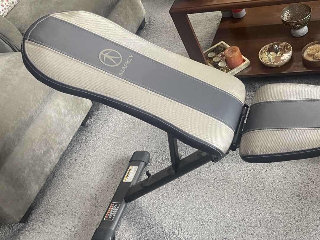 Adjustable Bench plus Additional equipments (Category: Weights & Dumbbells) located in Makati City. Submitted by mathew.cloud (Listing ID 1466593229, Image 3). Description: Items include: 1 Adjustable Bench 1 Arm blaster 1 pair of push up bar 1 Adjustable dual-spring wrist and forearm developer 1 33cm grid foam roller.