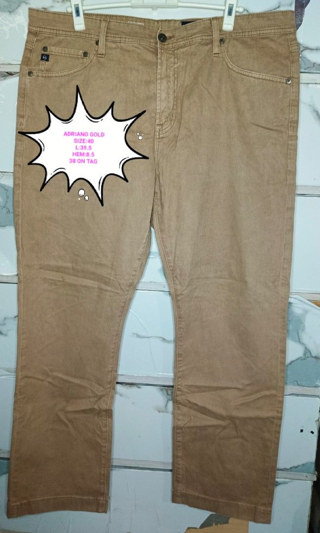 ADRIANO GOLD MEN PANTS 40 (Category: Trousers) located in Quezon City. Submitted by ahyazheabea (Listing ID 1466701070, Image 1). Description: .