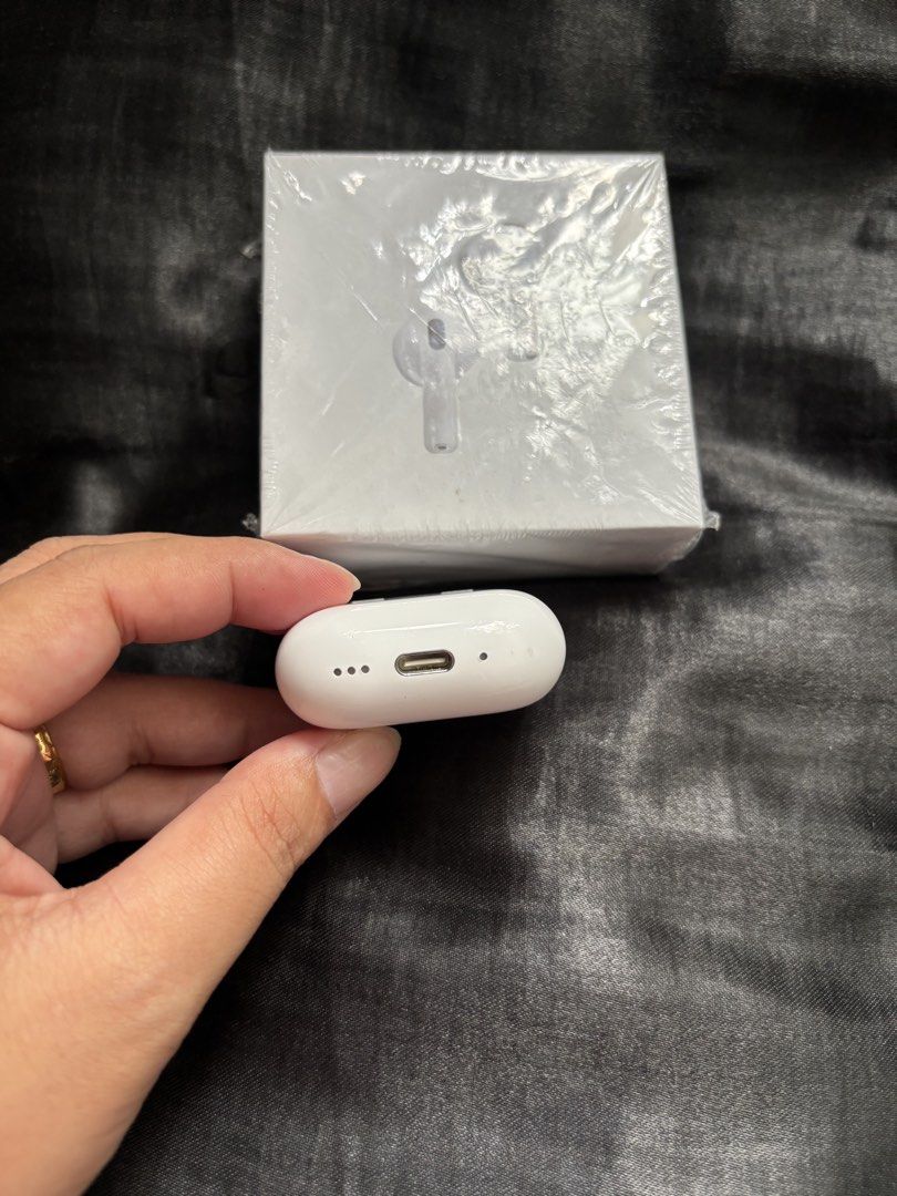 AirPods 4 with Active Noise Cancellation (ANC) (Category: Earphones) located in Manila. Submitted by calmbird.phoenix (Listing ID 1466639682, Image 3). Description: AirPods 4 with Active Noise Cancellation (ANC) - Condition: Brand new (Open to take a picture) - Features: Premium sound quality, comfortable open-ear design, ANC for immersive listening - Charging: Modern USB-C charging case with built-in speaker grille.
