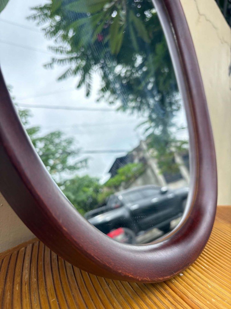 Akita Mokko Mirror (Category: Mirrors) located in Calamba. Submitted by japanitems18 (Listing ID 1466692238, Image 2). Description: • Designer: Sori Yanagi (c. 1975) • Maker: Akita Mokko (Japan) • Material: Beech wood with a bentwood (magemono) frame and glass • Style: Japanese modern / Mid-century design.