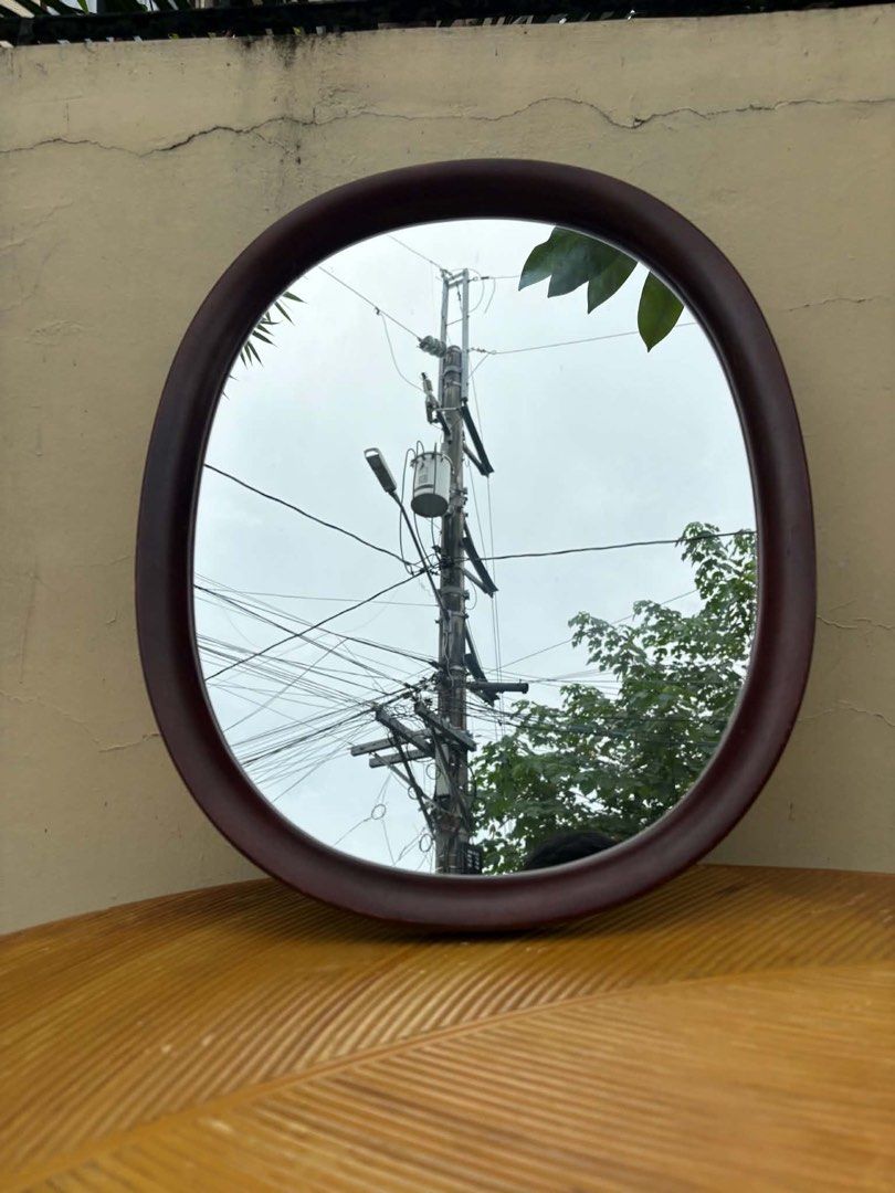 Akita Mokko Mirror (Category: Mirrors) located in Calamba. Submitted by japanitems18 (Listing ID 1466692238, Image 1). Description: • Designer: Sori Yanagi (c. 1975) • Maker: Akita Mokko (Japan) • Material: Beech wood with a bentwood (magemono) frame and glass • Style: Japanese modern / Mid-century design.