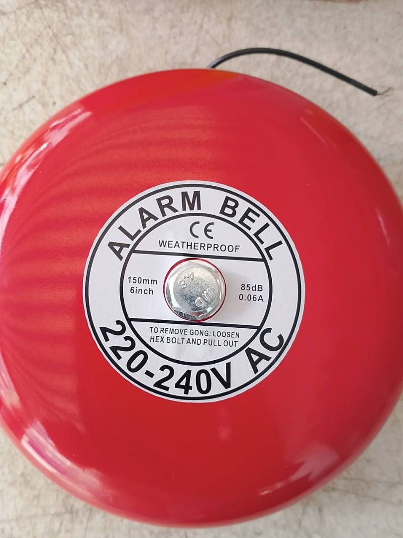 Alarm Bell Specs: CB-6B 6" AC220V (Category: Home Improvement Tools & Accessories) located in Manila. Submitted by 09171479278_elsie. (Listing ID 1466648301, Image 1). Description: Alarm Bell Specs: CB-6B 6" AC220V.