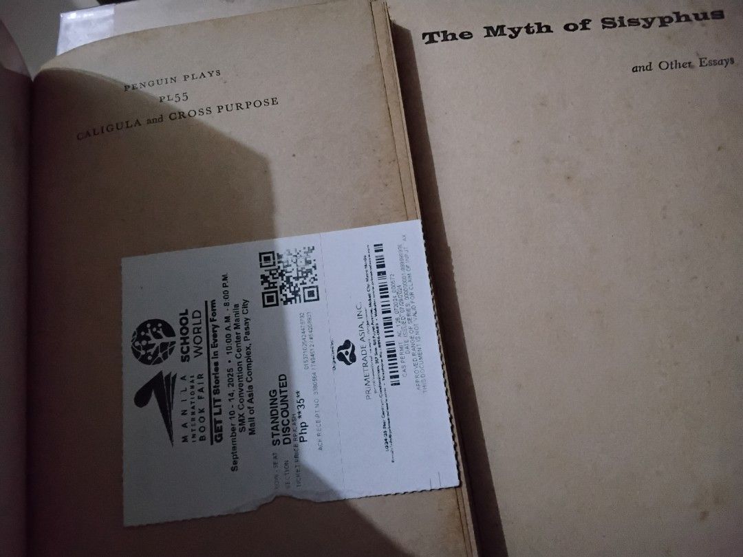 Albert Camus Set (Category: Storybooks) located in Manila. Submitted by completinggaddiscollection (Listing ID 1466768069, Image 3). Description: As set only books: - Camus, A Romance by Elizabeth Hawes - The First Man, Lyrical And Critical Essays, The Myth Of Sisyphus, Penguin Plays (Caligula and Cross Purpose), and Exile and the Kingdom by Albert Camus dm for more info rfs: Funds.