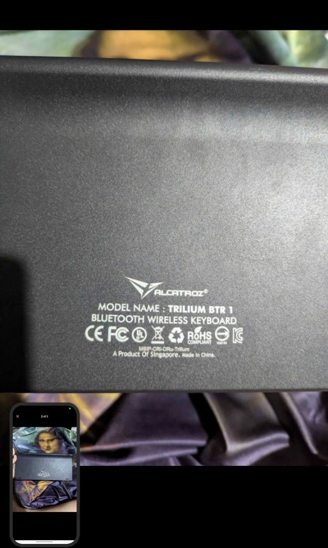 Alcatroz Trillium BTR 1 Bluetooth Keyboard (Category: Computer Keyboard) located in Manila. Submitted by louisethrift5950 (Listing ID 1466716991, Image 3). Description: FOR SALE ALCATROZ TRILIUM BTR1 BLUETOOTH KEYBOARD SUPER SLIM DESIGN CAN CONNECT 3 DEVICES ONE AT A TIME CONDITION IS 9.5/10 CHARGED NADIN GAGAMITIN MO NALANG SELLING IT FOR 1K MANILA AREA THANK YOU AND GODBLESS.