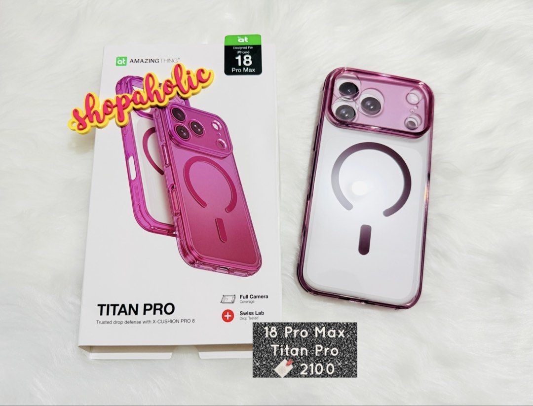 Amazing Thing Titan Pro Magsafe Case Iphone 18 Pro Max (Category: Cases & Sleeves) located in Caloocan City. Submitted by shopaholic.nej (Listing ID 1466772501, Image 1). Description: 🌟AVAILABLE ONHAND🌟Fits 17 Pro Max 🌟BRAND NEW & AUTHENTIC🌟 📍North Caloocan 💰Gcash / BPI / Maribank (Seabank) 🚚 grab/lalamove/J&T (no shapi checkout) .
