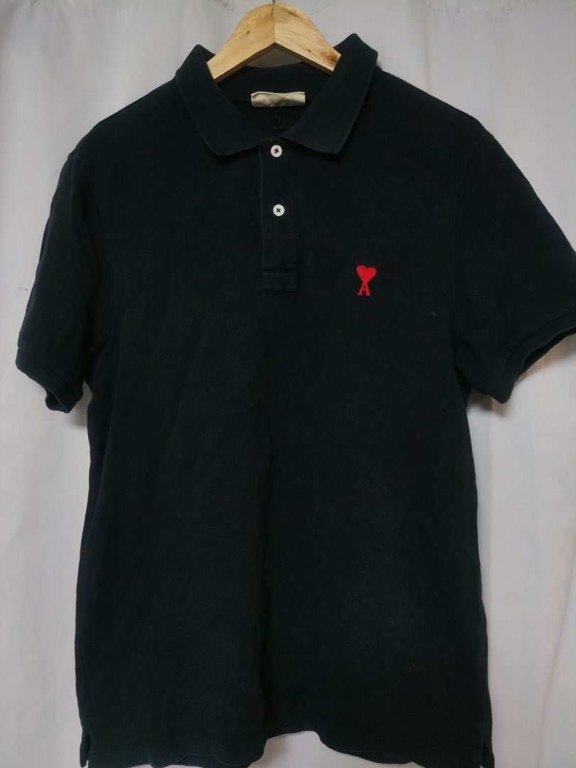 AMI POLO SHIRT (Category: Activewear) located in Manila. Submitted by liljhayvillanueva (Listing ID 1466717337, Image 1). Description: AMI POLO SHIRT SIZE M COLORATE BODY 9/10 COLORATE COLLAR 8/10 NO PINHOLE OR HOLE.