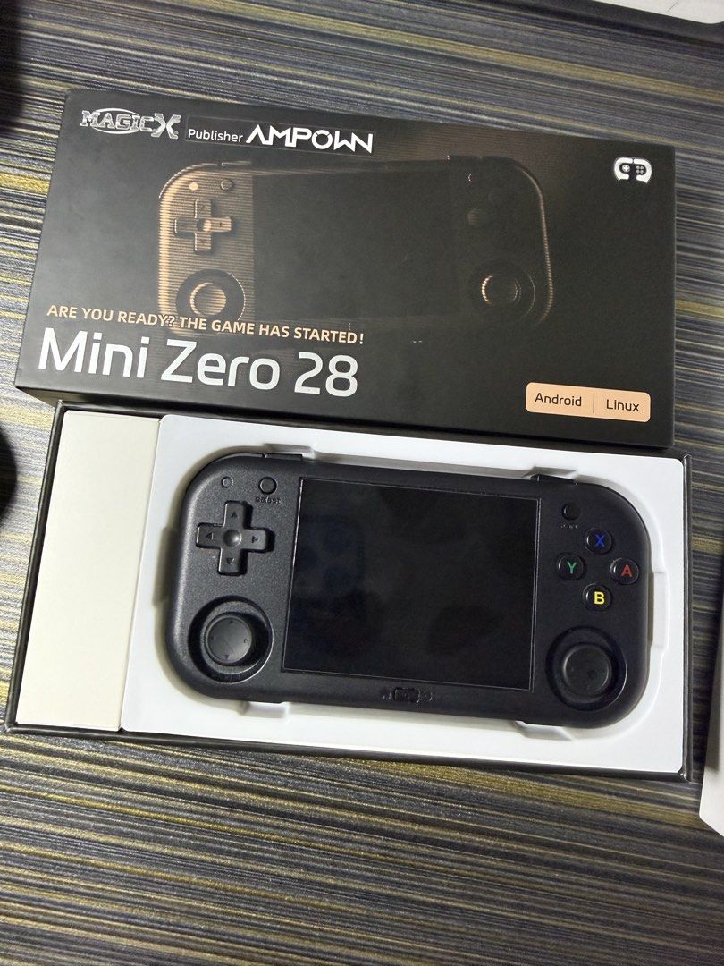 Ampown Mini Zero 28 (Category: Others) located in Daet. Submitted by shandra21 (Listing ID 1466762303, Image 2). Description: Good for retro game upto PSP comes with 128gB SD card witgh games Plug&Play! Specs: 2GB/128GB 2.8inch HD IPS Display 2000mAh Battery Android10.