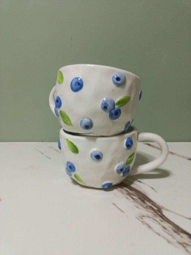 Anko Blueberry Ceramic Mug (Category: Coffee & Tea Tableware) located in Antipolo. Submitted by cathrift_ (Listing ID 1466719998, Image 1). Description: 300/each.