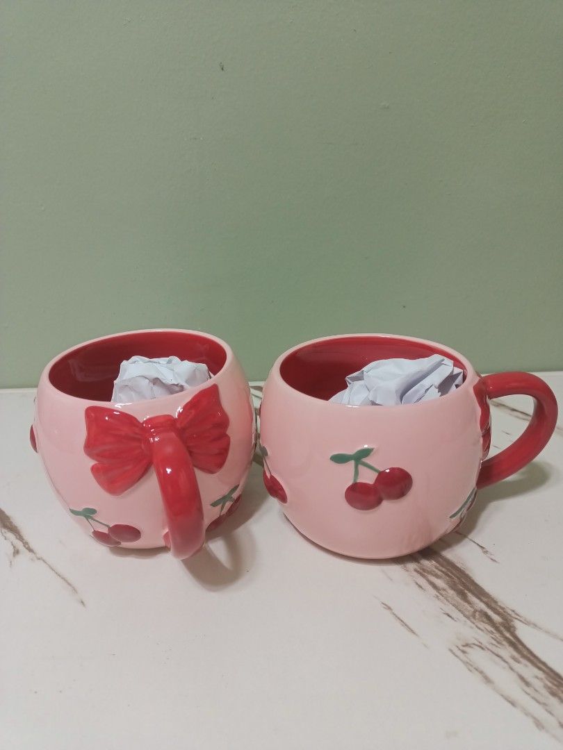 Anko Pink Cherry Mug (Category: Coffee & Tea Tableware) located in Antipolo. Submitted by cathrift_ (Listing ID 1466719749, Image 2). Description: 300/each.