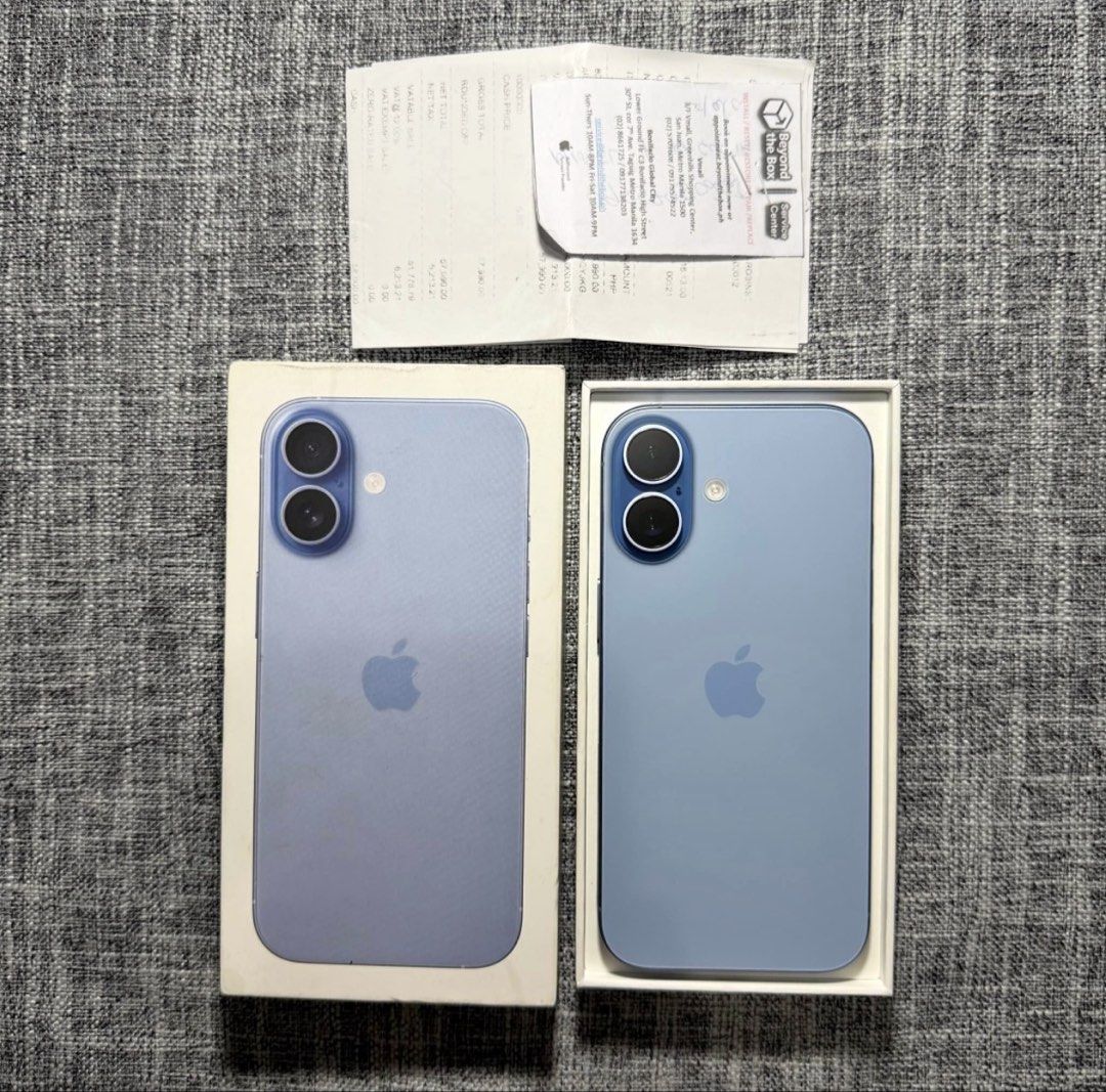 Apple iPhone 17 Blue with Original Box and Receipt (Category: iPhone 17 Series) located in Cavite. Submitted by markangelreyes04 (Listing ID 1466685307, Image 2). Description: - Model: iPhone 17 (Blue) - Condition: Pristine, no scratches or scuffs - Performance: Everything works perfectly and smoothly - Inclusions: Original box, charging cable, and Beyond the Box receipt - Status: Bought recently.