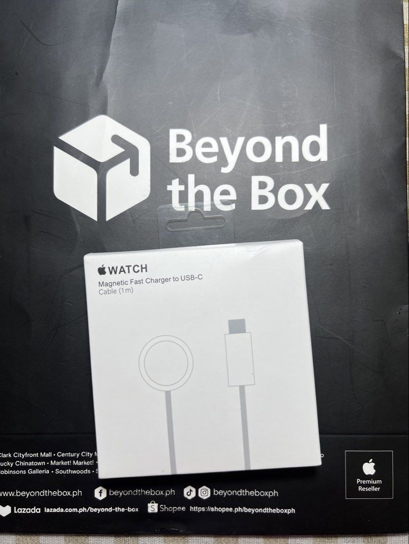 Apple Watch Magnetic Charging Cable – 1 Meter (Category: Cables & Adaptors) located in Manila. Submitted by jmph_ (Listing ID 1466765240, Image 1). Description: Apple Watch Magnetic Charging Cable – 1 Meter ✔️ Apple Watch Magnetic Charging Cable ✔️ 1 Meter Length ✔️ Magnetic charging design ✔️ Easy and convenient to use ✔️ Compact and travel-friendly ✔️ Perfect as a replacement or extra charging cable ✔️ Compatible with Apple Watch models that su