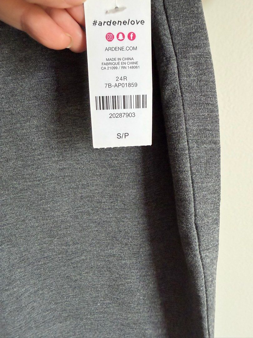 Ardene Grey Pants leggings Size S (Category: Jeans) located in Quezon City. Submitted by bubspreloved (Listing ID 1466644600, Image 3). Description: - Brand: Ardene - Color: Grey - Size: S (24R Regular Fit) - Style: Simple pull-on, stretchy and comfortable material - Condition: Brand new with tags (BNWT).