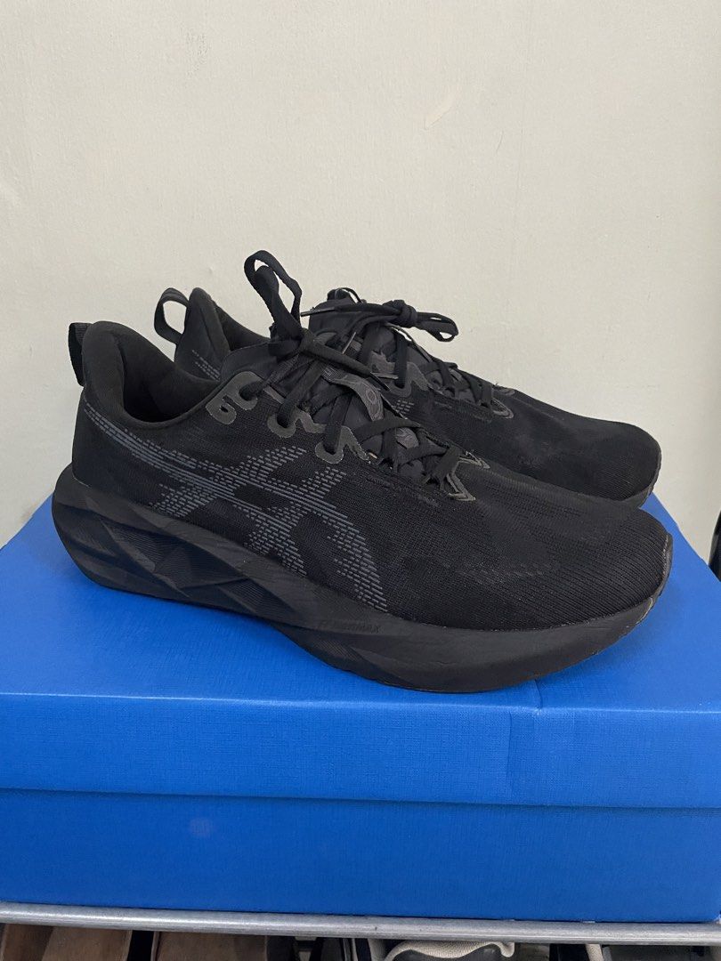 Asics Novablast 5 Black US12 (Category: Sneakers) located in Quezon City. Submitted by drake0302 (Listing ID 1466576716, Image 3). Description: For sale: asics novablast 5 black US12 , used 6-8x , no box , authentic.