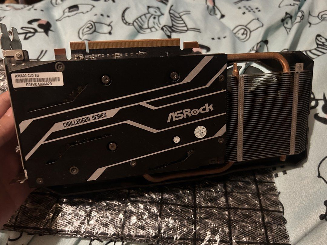 Asrock Challenger RX 6600 8GB (Category: Computer Parts) located in Quezon City. Submitted by chifuyuuuu (Listing ID 1466771300, Image 1). Description: Selling my RX 6600! Reason for selling: upgraded to 9060 XT! Honestly been loving this card however sinabayan ko na yung upgrade to 9060 XT due to monitor upgrade as well. Purchased from EasyPC last 12/24/2023. Can send screenshot/benchmark tests via DM + photos of the receipt as well. Location: n