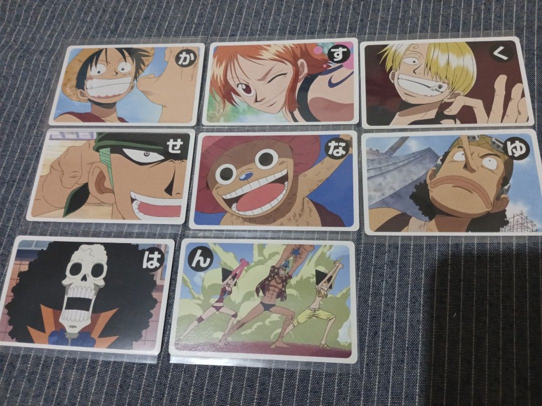 Assorted characters (Category: Raw Singles) located in Manila. Submitted by glique30 (Listing ID 1466620263, Image 1). Description: ONE PIECE CARDS 8PCS for only P550 .