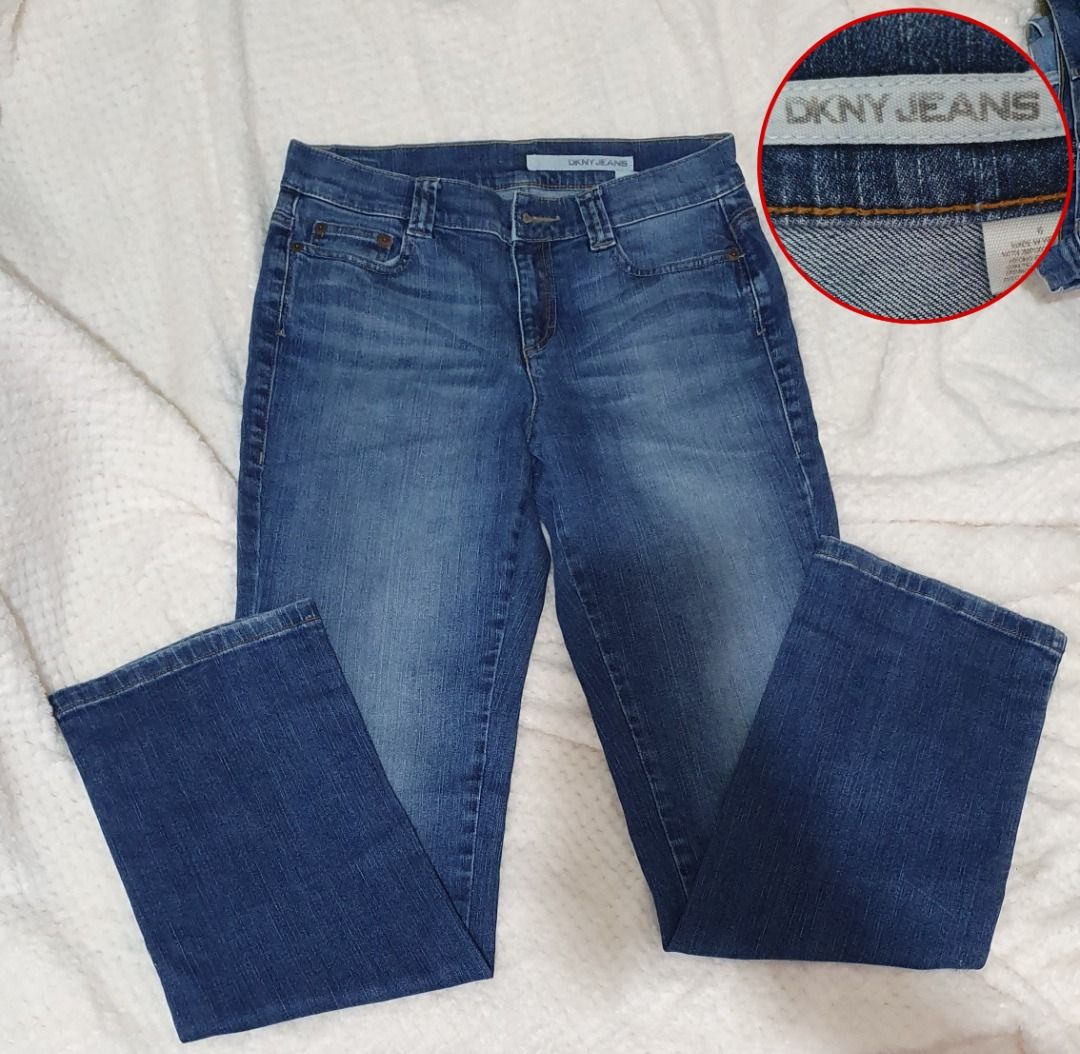Assorted Denim Pants (Category: Jeans) located in Caloocan City. Submitted by limitedscoresonly (Listing ID 1466628931, Image 2). Description: - Bundle of 3 for P700 - Sold separately for P250/each - Brand: Calvin Klein Jeans, DKNY Jeans, Simply Vera - Size: ranges from US 4 - 6 - Fit: Classic straight cut - Color/Wash: Dark wash denim with contrast stitching, indigo blue, indigo blue wash - Details: Front pockets, belt loops, sturdy fabric with 