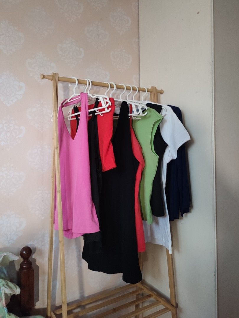 Assorted Tops Blouses Tank Tops Bundle - 9 items (Category: Sleeveless) located in Jaen. Submitted by roxantiago (Listing ID 1466732799, Image 1). Description: - 4-piece basic tops bundle - Includes: White Old Navy polo, green tank top, black scoop neck, and navy blue long sleeve blouse - Assorted styles and colors - Great wardrobe essentials - Selling as a set M to L.