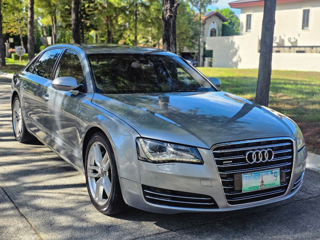 Audi A8L 3.0 V6 (Category: Used Cars) located in Las Pinas. Submitted by r91cars (Listing ID 1466648191, Image 2). Description: 2011 Audi A8L Long-wheel Base VIP Luxury Sedan Local PGA 3.0L V6 Diesel Engine Automatic Transmission 59K Mileage Well Maintained - 20" OEM Wheels - Bose Premium Speaker - Vacuum Doors - VIP Seats Asking 680K Slightly negotiable Viewing: Amore at Portofino near Evia Mall Daang Hari and MCX Exit.