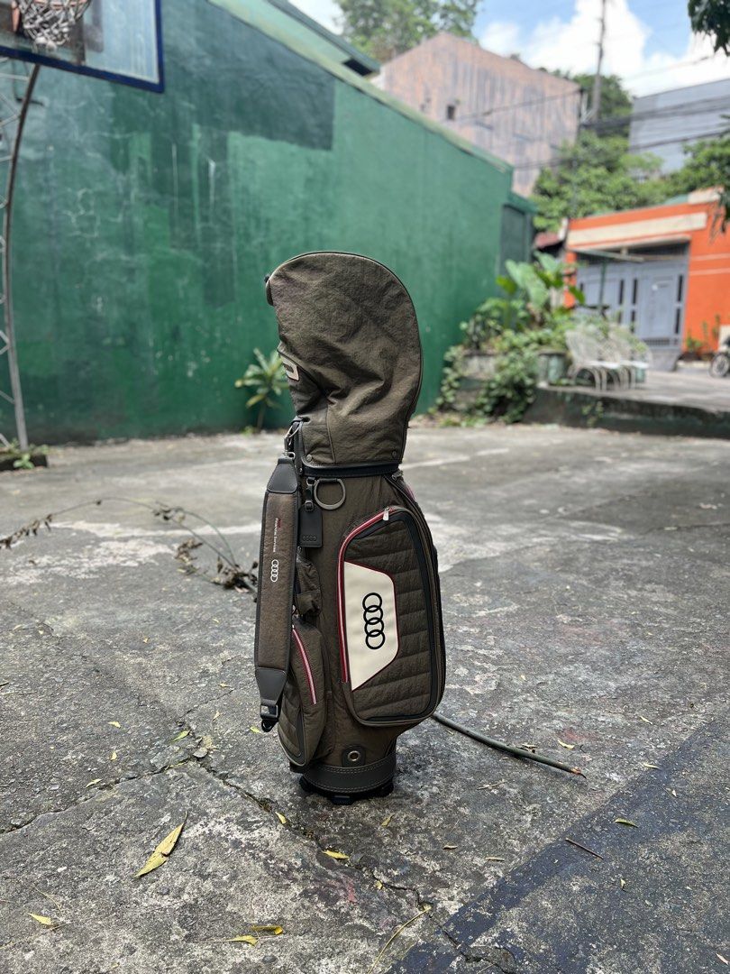 Audi Official Golf Bag (Category: Golf) located in Caloocan City. Submitted by bagnbirdie2025 (Listing ID 1466737616, Image 1). Description: Audi Golf Bag Good condition No issues All zippers are working Can ship thru lalamove 5k.