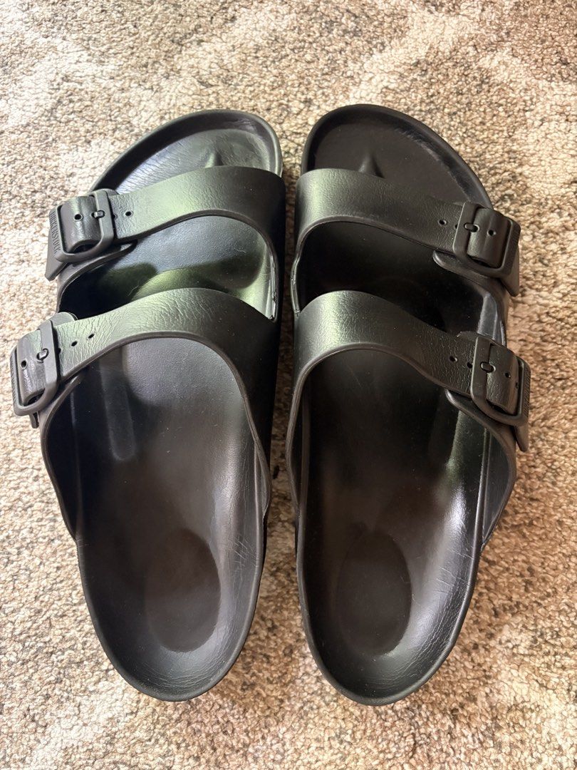 Auth Preloved Birkenstock Arizona Eva (Category: Slippers & Slides) located in Paranaque City. Submitted by silentstone.dolphin (Listing ID 1466602383, Image 2). Description: Color Black.. Size 46RF.. Clean& Ready to Use✅.