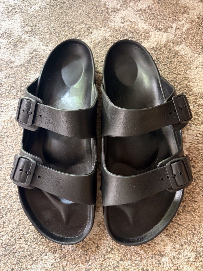 Auth Preloved Birkenstock Arizona Eva (Category: Slippers & Slides) located in Paranaque City. Submitted by silentstone.dolphin (Listing ID 1466602383, Image 1). Description: Color Black.. Size 46RF.. Clean& Ready to Use✅.