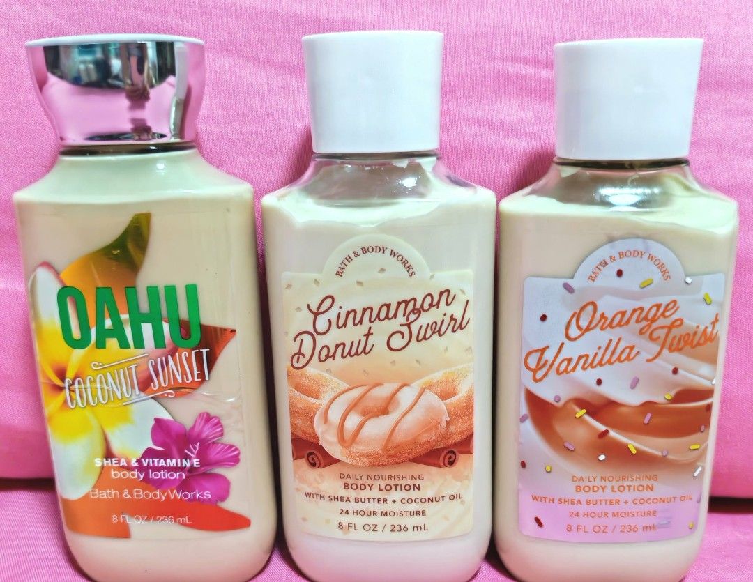 Authentic Bath and Body Works Lotion (Category: Body Care) located in Santa Rosa. Submitted by yasui23 (Listing ID 1466664186, Image 3). Description: Authentic Bath and Body Works Lotion Brand New 236 ml.