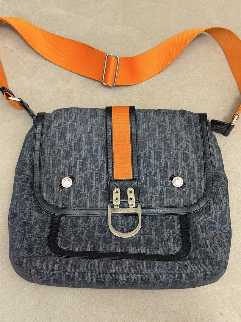 Authentic Christian Dior Diorissimo Denim Messenger Bag (Category: Sling Bags) located in Manila. Submitted by maria_2326 (Listing ID 1466729426, Image 2). Description: Dior Diorissimo Messenger Bag 💯% Authentic W/ certificate of authenticity Bundle w/ wallet - ₱36,999 Bag only - ₱26,999 No lowballing! Location: Manila/QC.