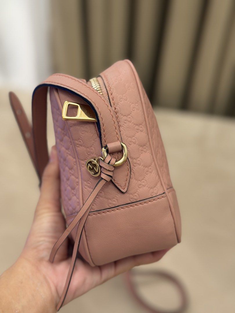 Authentic Gucci Microguccissima Bree in Pink (Category: Cross-body Bags) located in Manila. Submitted by maria_2326 (Listing ID 1466727229, Image 3). Description: Gucci Microguccissima Bree 💯% Authentic Available in: - pink - canvas pink ₱19,999 each No lowballing! Location: Manila/QC.