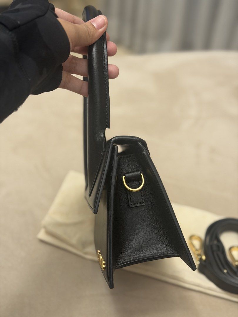 Authentic Jacquemus Le Chiquito Moyen Two-way Bag (Category: Cross-body Bags) located in Manila. Submitted by maria_2326 (Listing ID 1466733503, Image 3). Description: 💯% Authentic W/dust bag and long strap No lowballing! Location: Manila/QC.