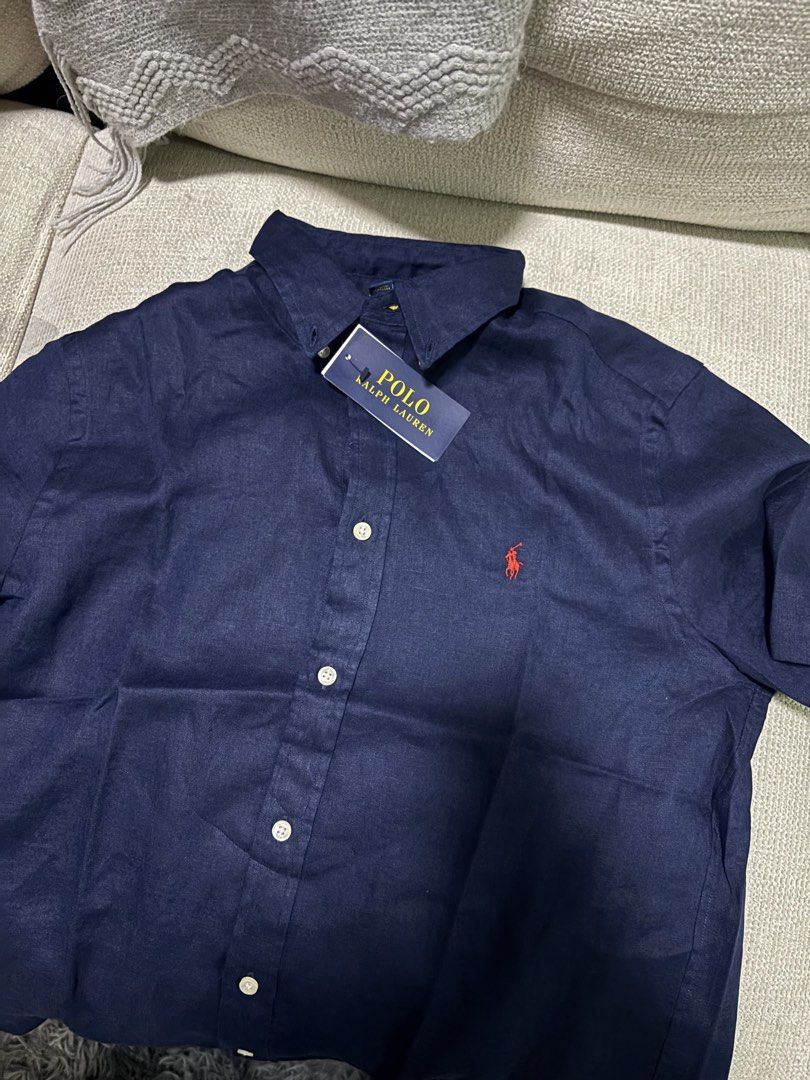 Authentic Ralph Lauren Linen Polo (Category: Tshirts & Polo Shirts ) located in Porac. Submitted by tmdsbl (Listing ID 1466758340, Image 3). Description: Brand new & guaranteed authentic Perfectly fits medium mens Dimes: 21.5in x 27in .
