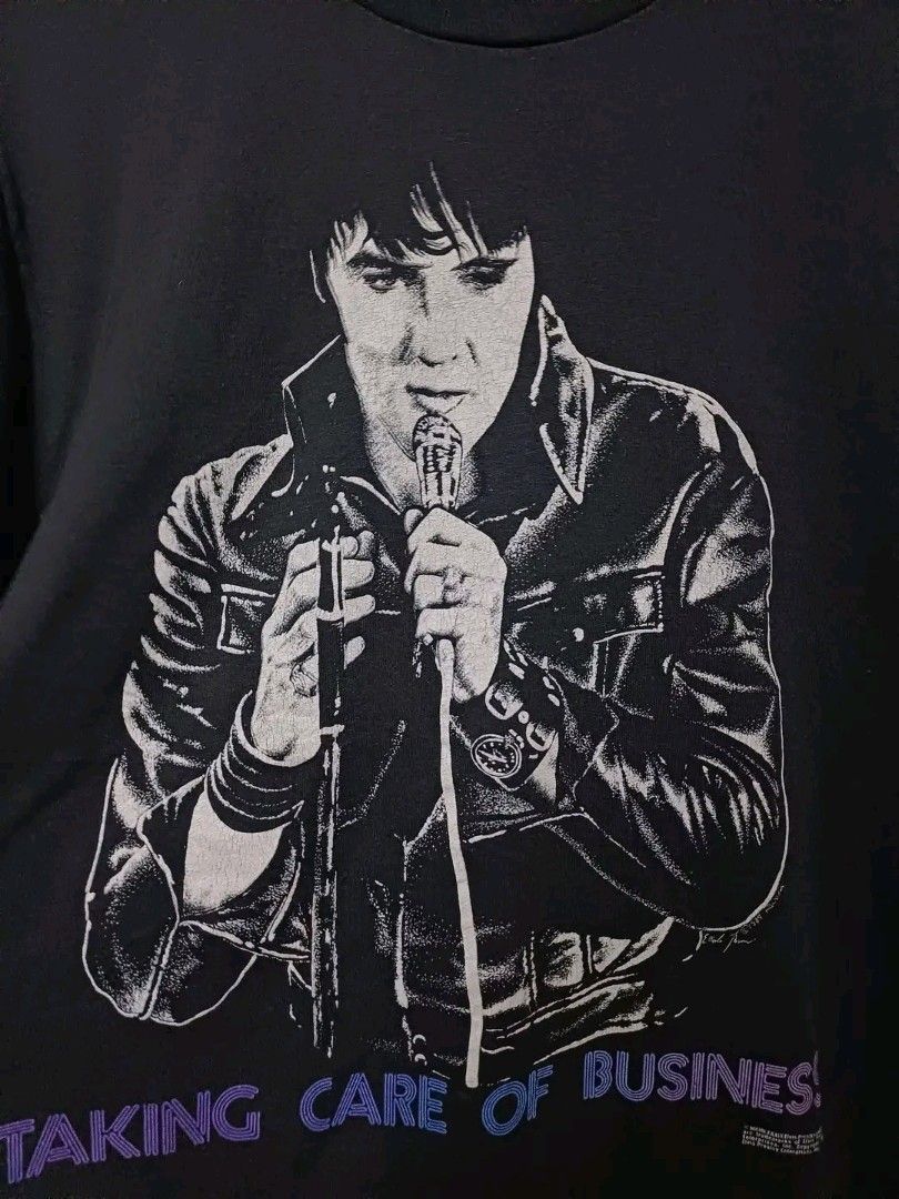 AUTHENTIC VINTAGE 1987 ELVIS PRESLY (Category: Activewear) located in Manila. Submitted by bvnnie (Listing ID 1466639874, Image 3). Description: VINTAGE 1987 ELVIS PRESLY Armpit to Armpit/ Widht 220 Lenght/28.5 XL Very Good Conditon Message if you have any other question about sizing. We do shipping nation wide I'm also A open for video call so that you can see the item you 're interested to buy. Courier, DHL, JNT,LBC Mode of payment, Paypal, Gca