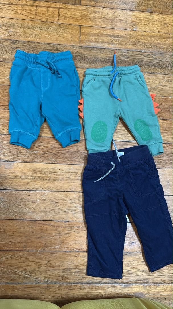 Baby Boy Toddler Pants Bundle (3-6 months) (Category: Babies & Kids Fashion) located in Caloocan City. Submitted by gohousehold (Listing ID 1466733282, Image 1). Description: H&M.