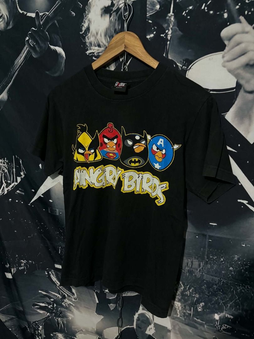baby tee angry birds parody marvel x dc (Category: Shirts) located in Meycauayan. Submitted by _trip2thrift.bul (Listing ID 1466769751, Image 1). Description: angry bords superheroes parody marvel x dc small 18x23 baby tee.