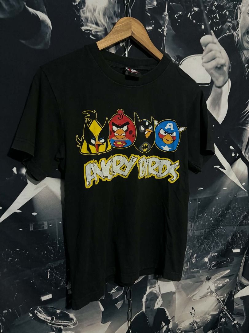 baby tee angry birds parody marvel x dc (Category: Shirts) located in Meycauayan. Submitted by _trip2thrift.bul (Listing ID 1466769751, Image 2). Description: angry bords superheroes parody marvel x dc small 18x23 baby tee.