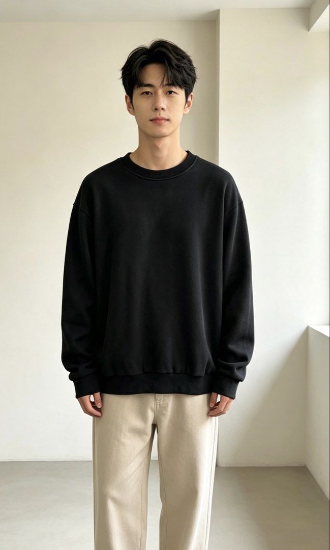 Balenciaga Back Logo Sweatshirt (Category: Coats, Jackets and Outerwear) located in Paranaque City. Submitted by preluxeshop_ph (Listing ID 1466767093, Image 1). Description: Balenciaga Back Logo Sweatshirt -Features: Balenciaga logo patch on back (denim-like) -Condition: 9.8/10 -Dimes: Length: 27.5” Width: 22.5”.