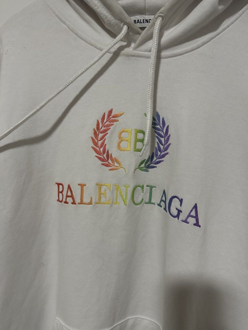 Balenciaga Hoodie (Category: Coats, Jackets and Outerwear) located in Las Pinas. Submitted by archimedes.joaquin (Listing ID 1466757123, Image 2). Description: Good as new condition - 9.5/10 color rate - embroidered logo M on tag 24” width 30” length ( XL fit ) - No issue.