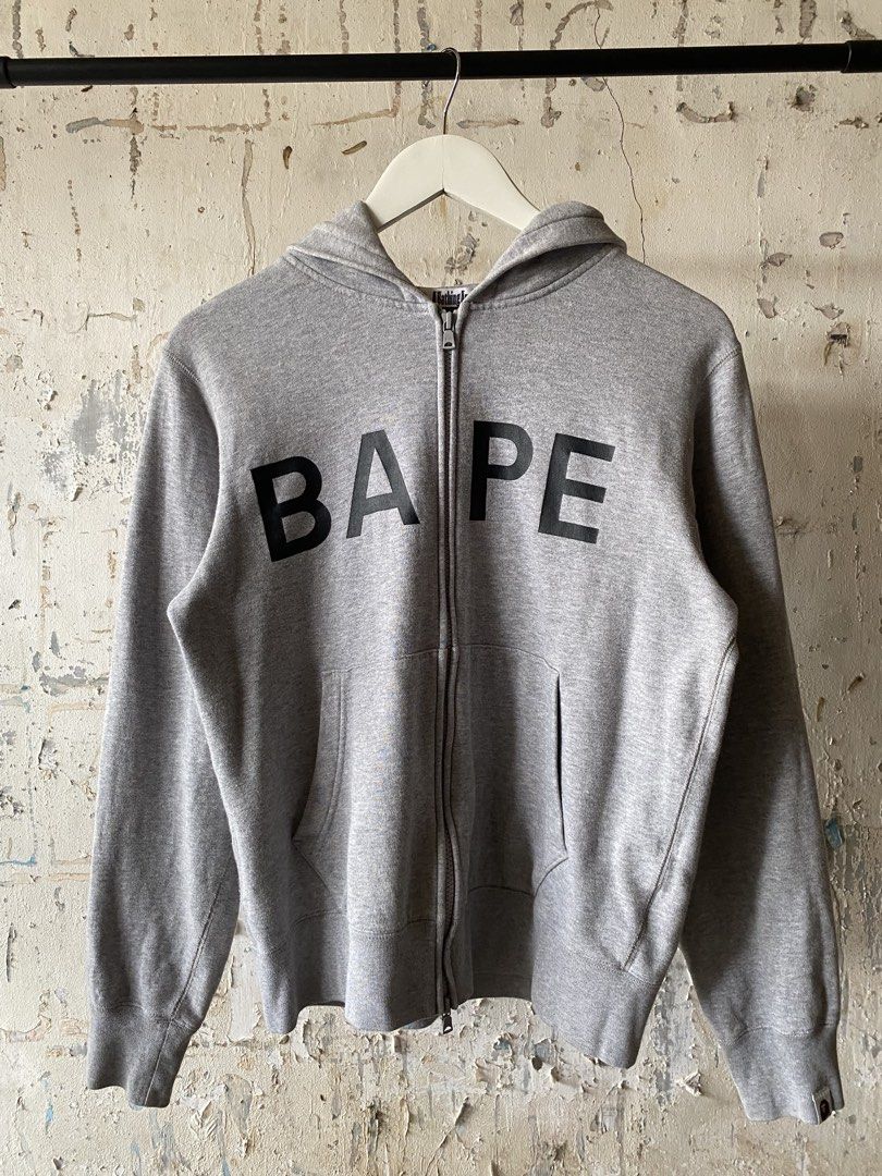 Bape - Zip Up Hoodie (Category: Hoodies) located in Puerto Princesa. Submitted by something___. (Listing ID 1466645478, Image 1). Description: Bape - Zip Up Hoodie Tagged Size: Medium Dimensions Length: 24.1 Width: 19.3 Condition: Excellent Color rate: 9.8 Flaws: None.