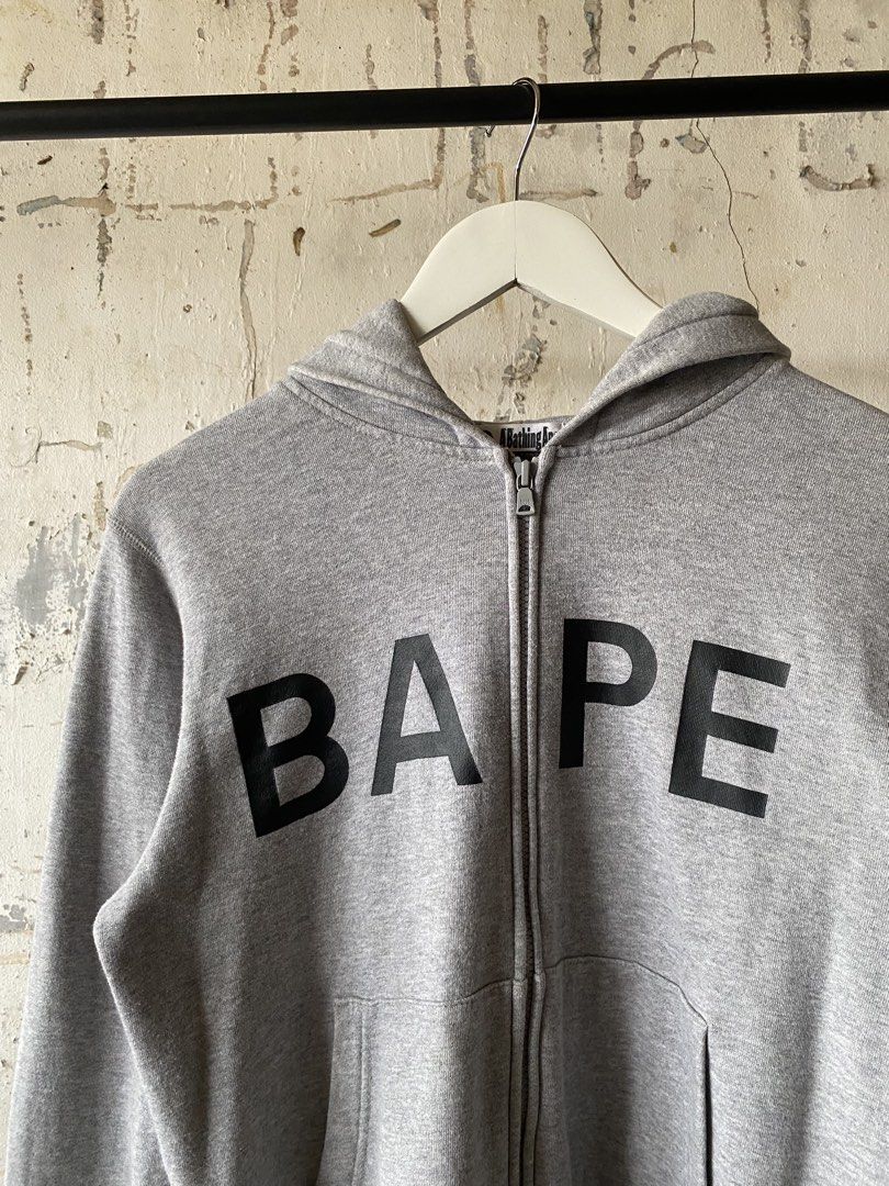 Bape - Zip Up Hoodie (Category: Hoodies) located in Puerto Princesa. Submitted by something___. (Listing ID 1466645478, Image 2). Description: Bape - Zip Up Hoodie Tagged Size: Medium Dimensions Length: 24.1 Width: 19.3 Condition: Excellent Color rate: 9.8 Flaws: None.